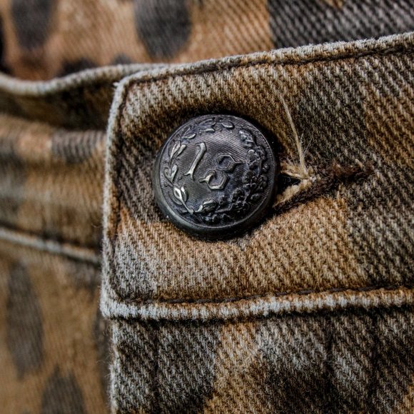 R13 PF/19 Leopard Print High-Rise Skinny Jeans - Picture 6 of 14